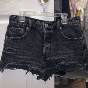 Black zara shorts